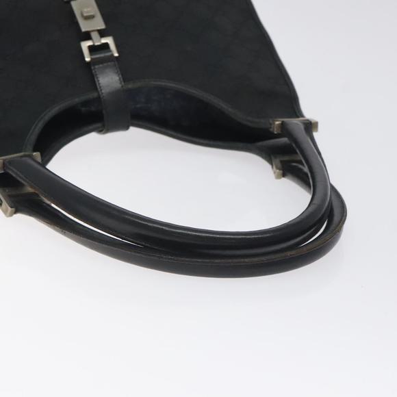 GUCCI GG Canvas Jackie Shoulder Bag Black Silver 002 1067 Auth yk18465 - Picture 7 of 16